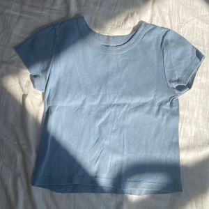 Blue baby tee from brandy melville